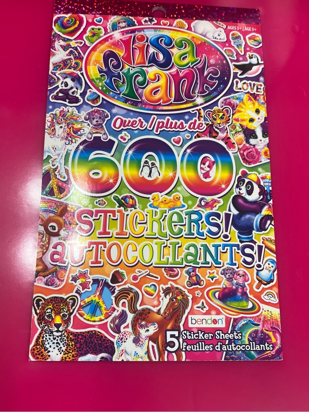 Lisa Frank Over 600 Rainbow Stickers
